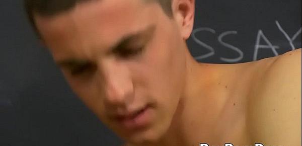  Teacher gives his twink student a valuable anal sex lesson